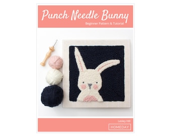 Punch Needle Bunny Pattern | Beginner Pattern & Tutorial | PDF FILE