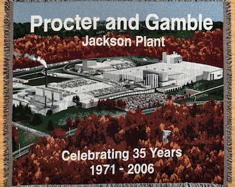 Manta/tapiz publicitario Proter & Gamble Jackson 35 años 64x48