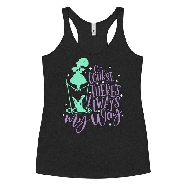 Halloween Shirt for Women. Haunted Mansion Tight Rope Walker tank top. Womens Haunted Mansion party tank top. Theres always my way tank top