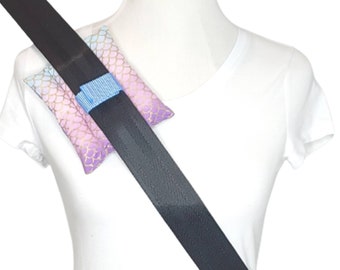 Mermaid Seat Belt Cover for Ports-Chemotherapy Gift-Surgery Gifts-Mastectomy Gift-Pacemaker Padding Pillow-Chronic Illness-Crohns Disease