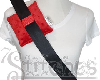 Plush Seat Belt Pacemaker Protector - Custom - Pacemaker Pillow - Heart Surgery Gift - Central Line - Chronic Illness - Port Pillow