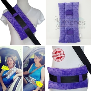 MINKY Abdominal Surgery Seatbelt Pillow - Breast Cancer Survivor Gift -  Surgery Gifts - Post Surgery- Heart Surgery-Hysterectomy-Mastectomy