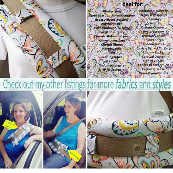 Mastectomy Seat belt Pillow Breast Augmentation Post Etsy