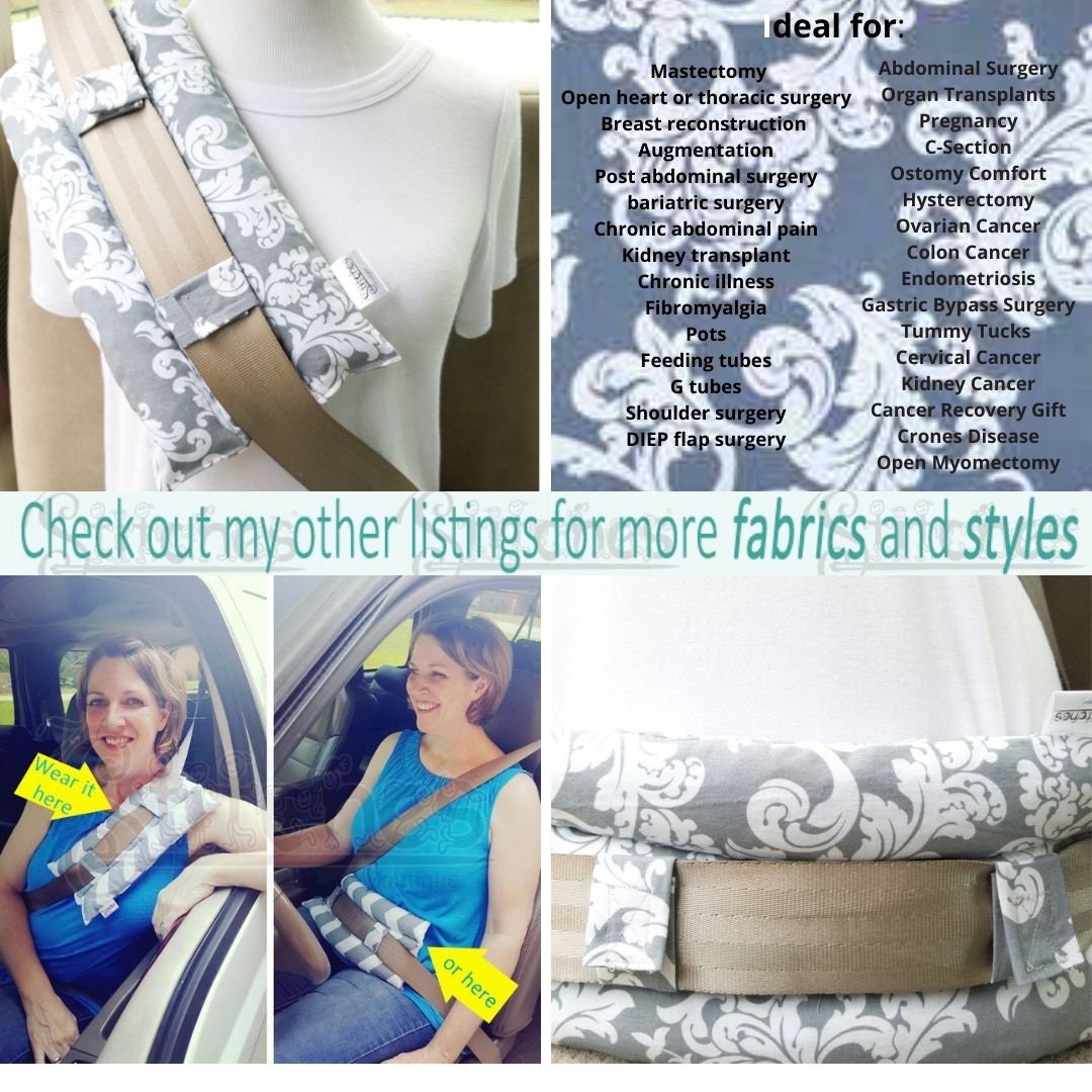 Mastectomy Seatbelt Pillow Breast Cancer Survivor Gift Etsy