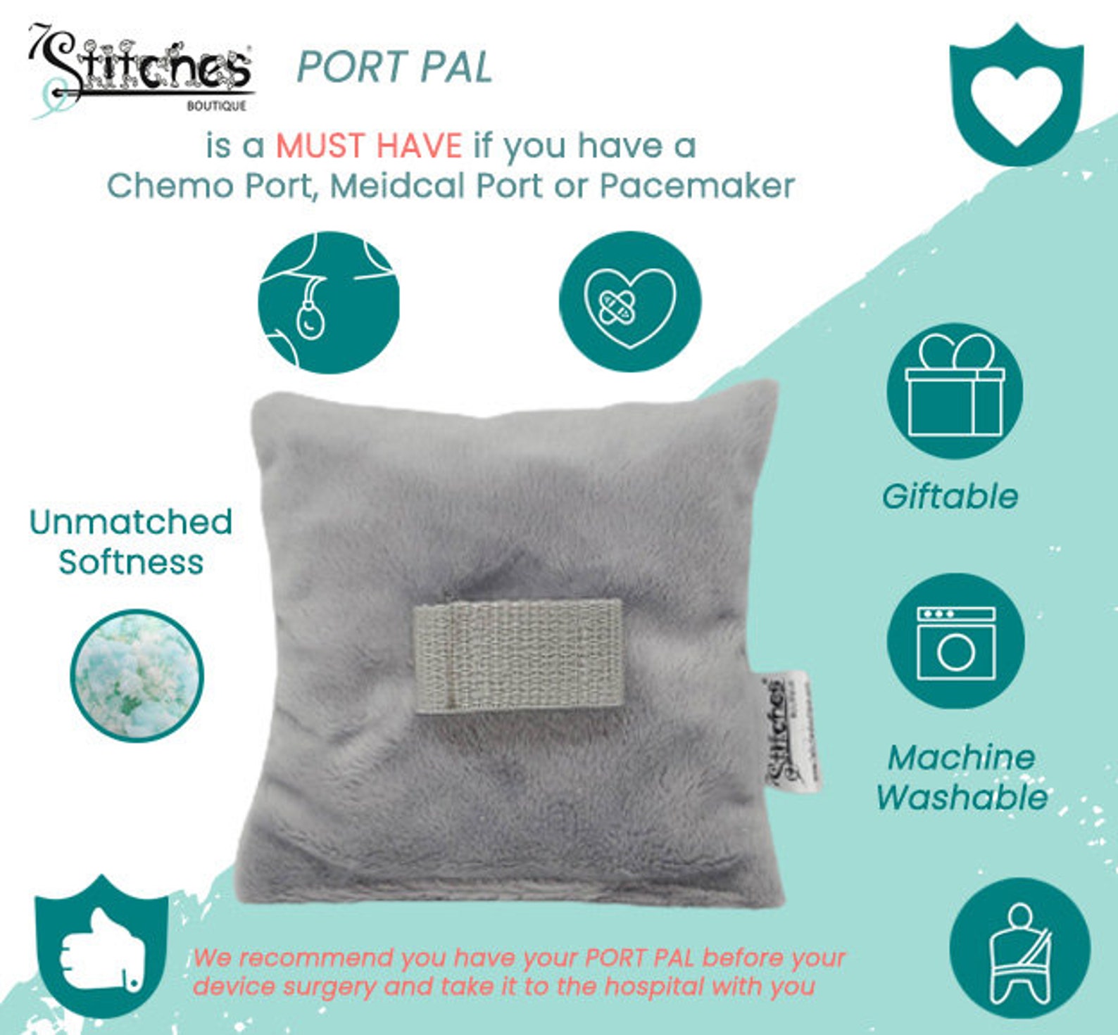 Plush Seat Belt Pacemaker Protector Custom Pacemaker Etsy