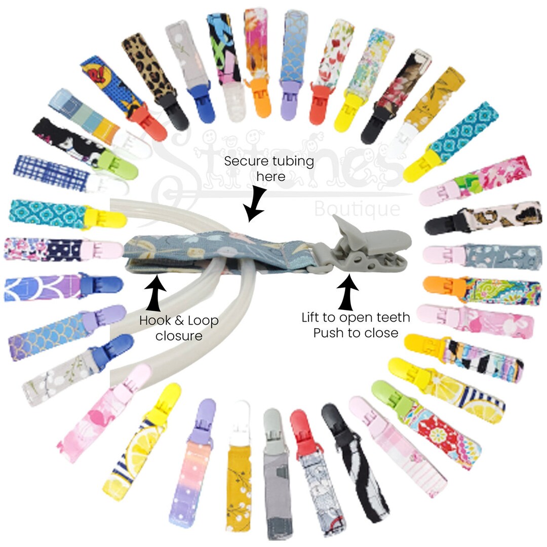 Medical Tubing Clip, Feeding Tube Clip, IV Tube, Chemo, Drain Tube