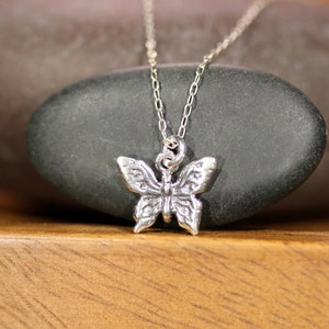 Butterfly necklace, whimsical necklace, fairytale jewelry, gift for mom, daughter, dainty necklace, fun gift idea, butterfly pendant