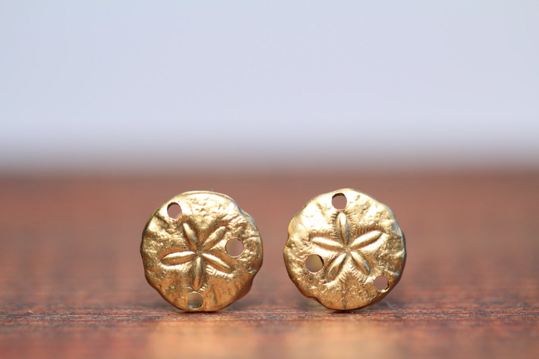 Sand Dollar Earrings Stud Earrings Sand Dollar Studs a - Etsy