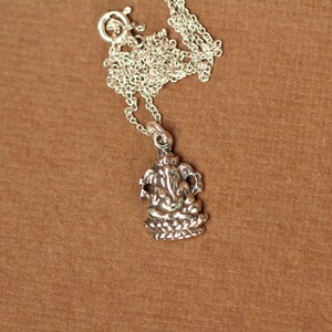 Ganesha Necklace Silver Ganesha Indian God Ganesh Yoga - Etsy