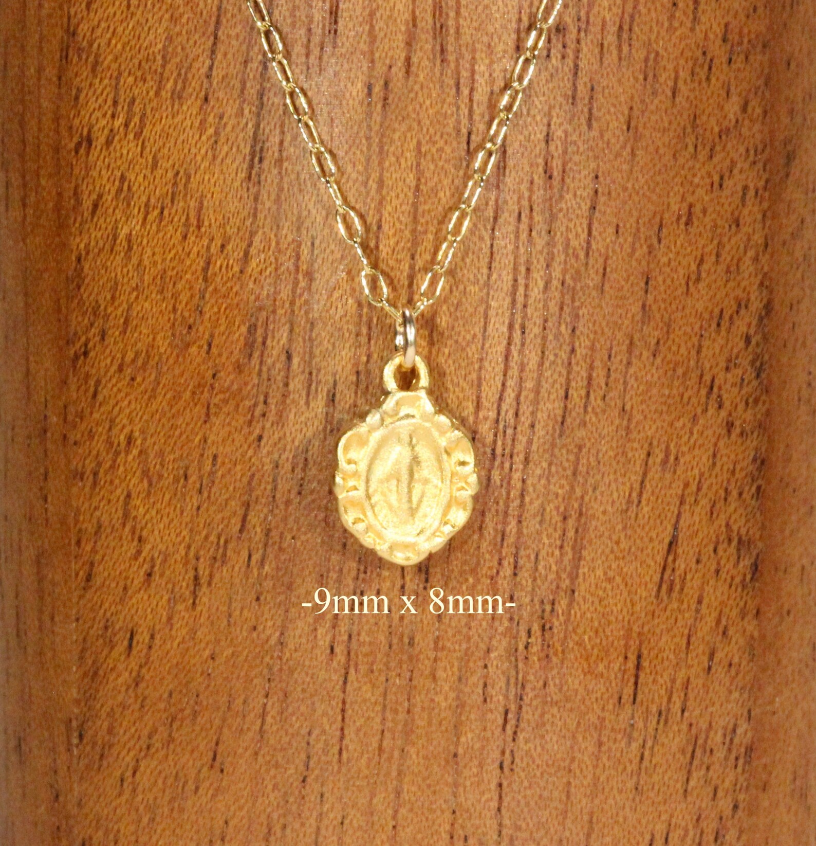 Virgin Mary Necklace Religious Necklace Catholic Necklace Etsy