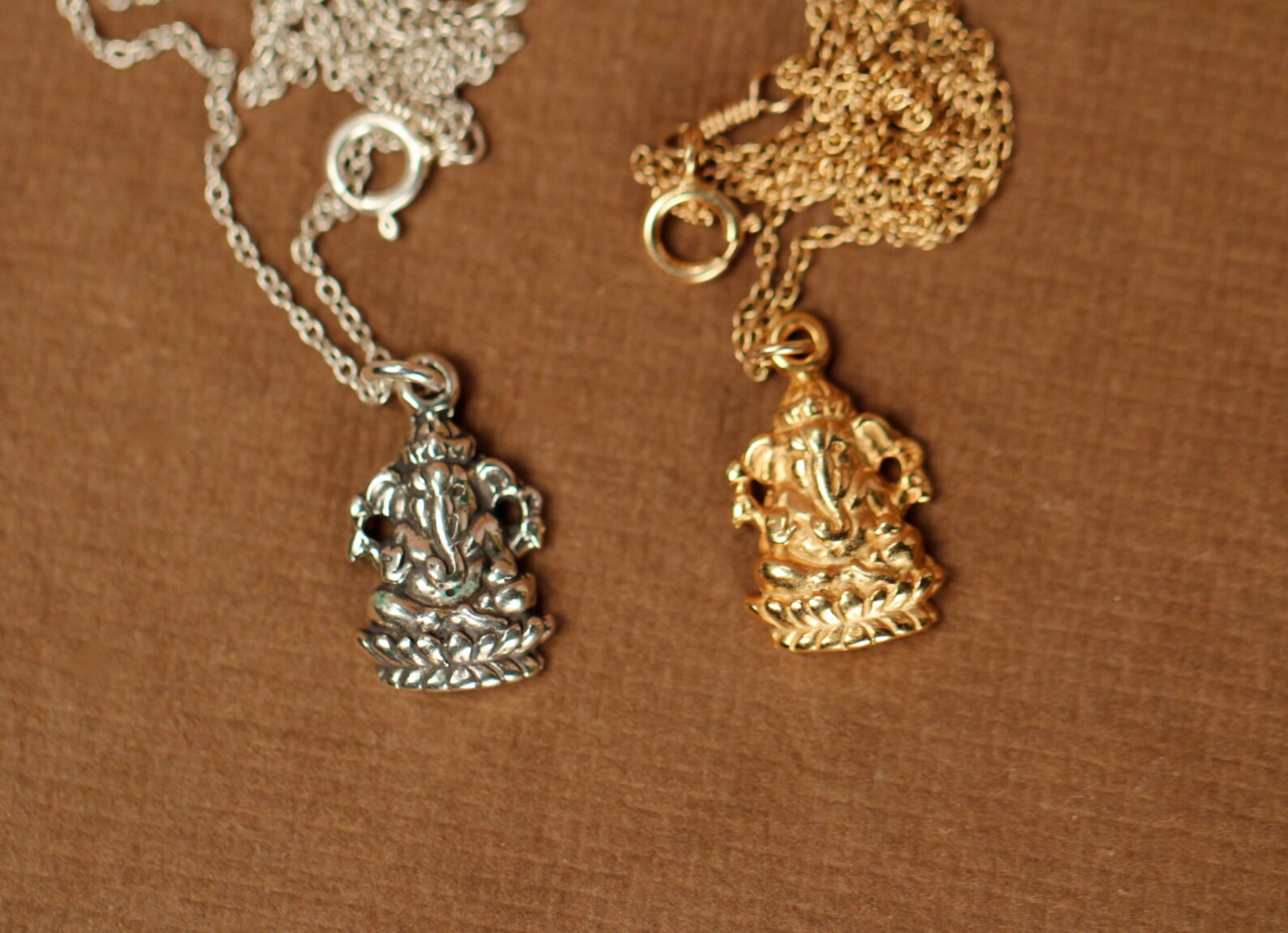 Ganesha necklace gold ganesha indian god ganesh yoga | Etsy