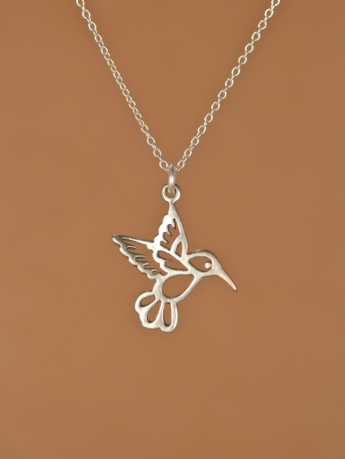 Collana Colibrì In Argento 925 Con Ciondolo In Conchiglia Abalone – Gioiello Naturale Iridescente 18+2 Pollici