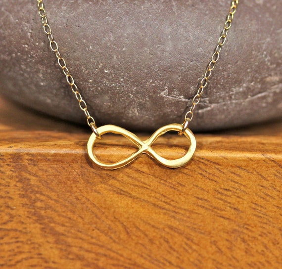 Infinity necklace, eternity necklace, simple necklace, gift for her, dainty gold chain, gift for mom, everyday jewelry