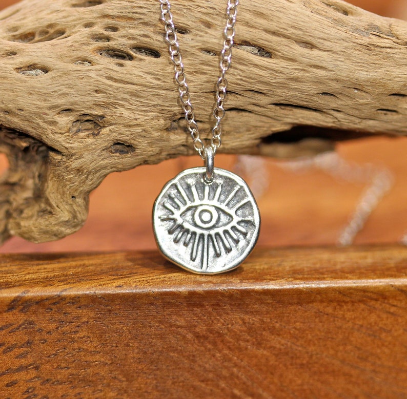 Sterling Silver Evil Eye Pendant