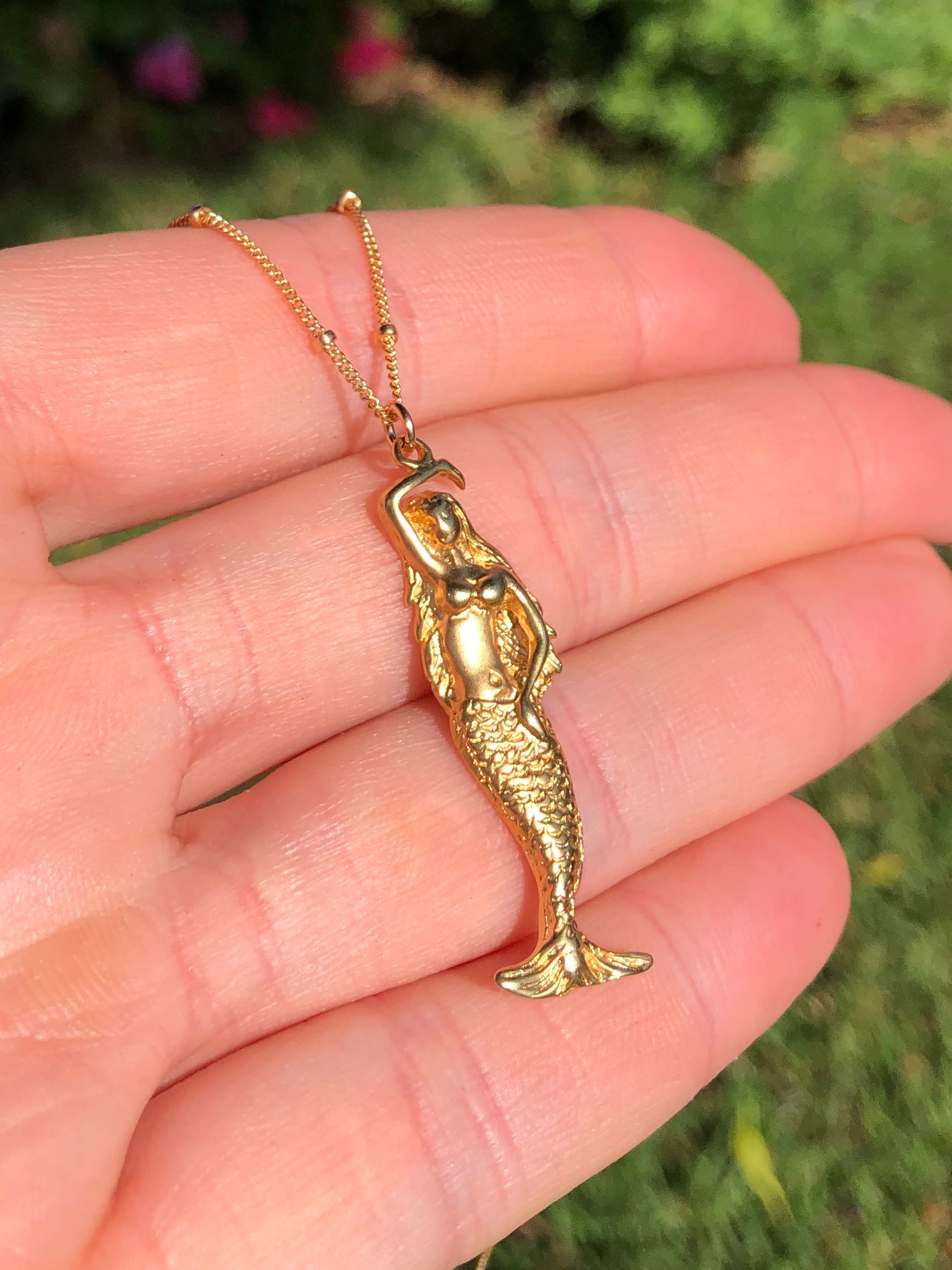 14k Gold Swimming Mermaid Pendant – Cape Cod Jewelers