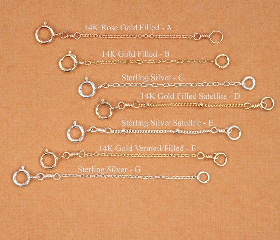 RESERVED - Chain Extender - chain extension - longer chain - chain add on - gold chain extender - silver extender - rose gold chain extender