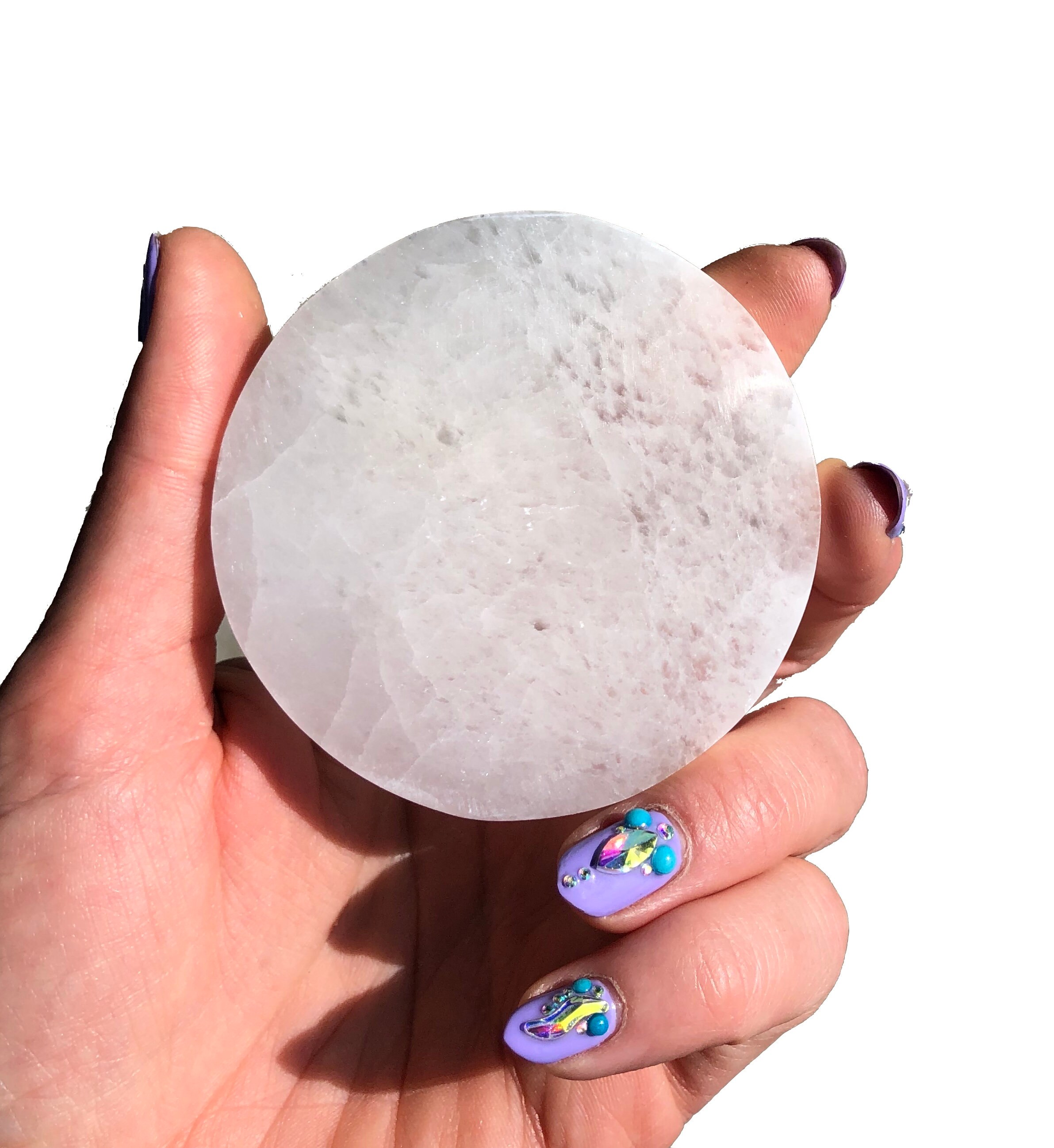 thumbnail interactive-video image 1 of Selenite Charging Plate - 3.2-3.5 Oz, Natural Reiki Crystal For Chakra Healing 1 of 6