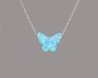 ★BLACKPURPLE★ 5P Blue Butterfly Necklace 41Cn+8HRMJL.jpg
