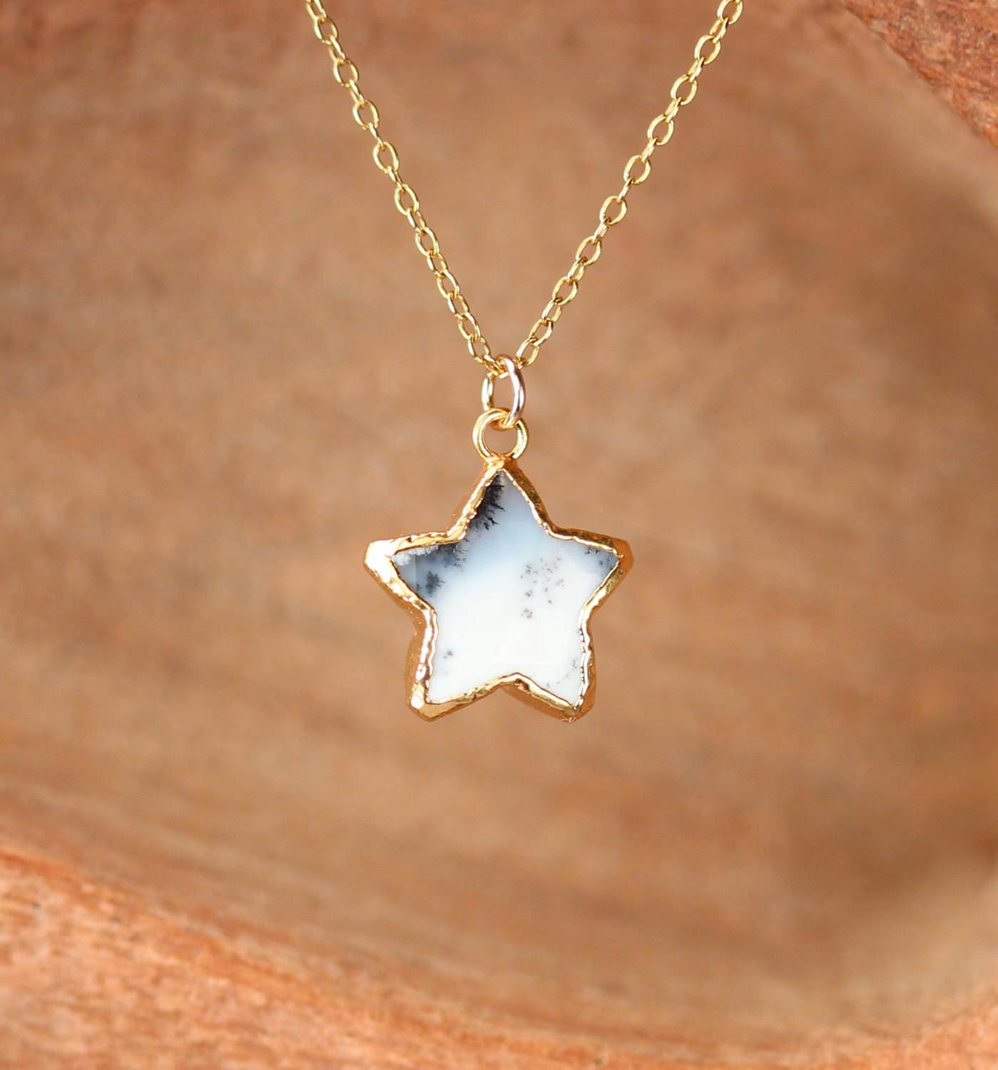 Star Necklace Rhinestones, Necklace Big Star Pendant