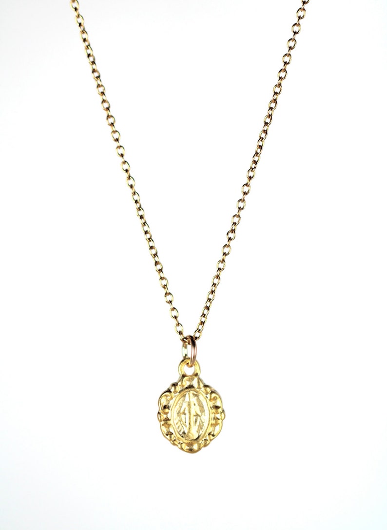 Virgin mary necklace religious necklace catholic necklace Etsy