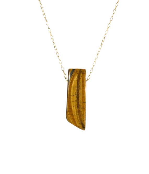 Cats eye necklace, tigers eye pendant, earth tone chakra necklace, dainty 14k gold filled chain