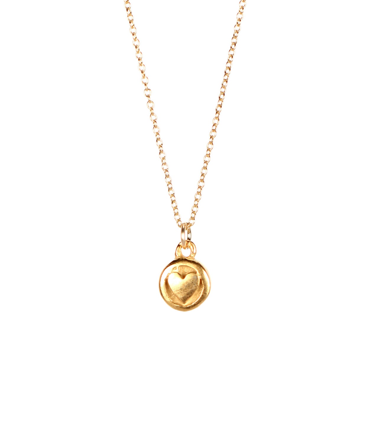 Heart Charm in 14K Gold Vermeil