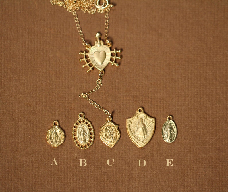 thumbnail interactive-video image 1 of Virgin Mary 8mm Golden Sandstone Beads Religious Cross Necklace 1 of 13