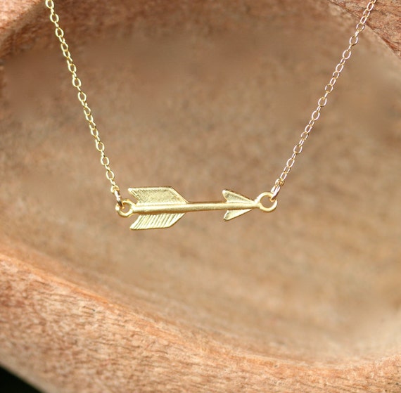 Collana Girocollo Con Ciondolo Freccia Boho In Oro Vintage Per Donna E Ragazza