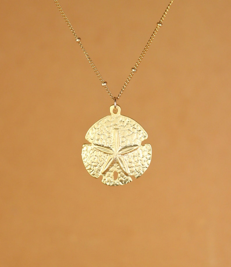 Goldtone Sand Dollar Layered Necklace