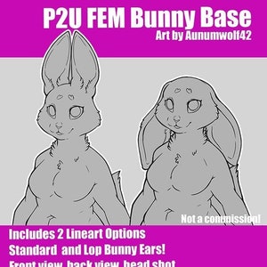 P2U Female Bunny/ Rabbit Base