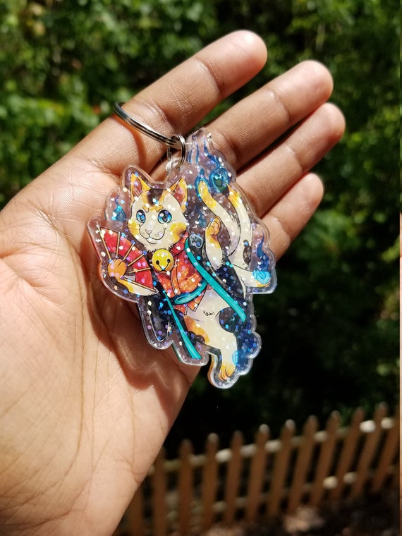 Glitter clearance acrylic keychain