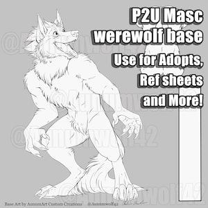 P2U Masc werewolf Base