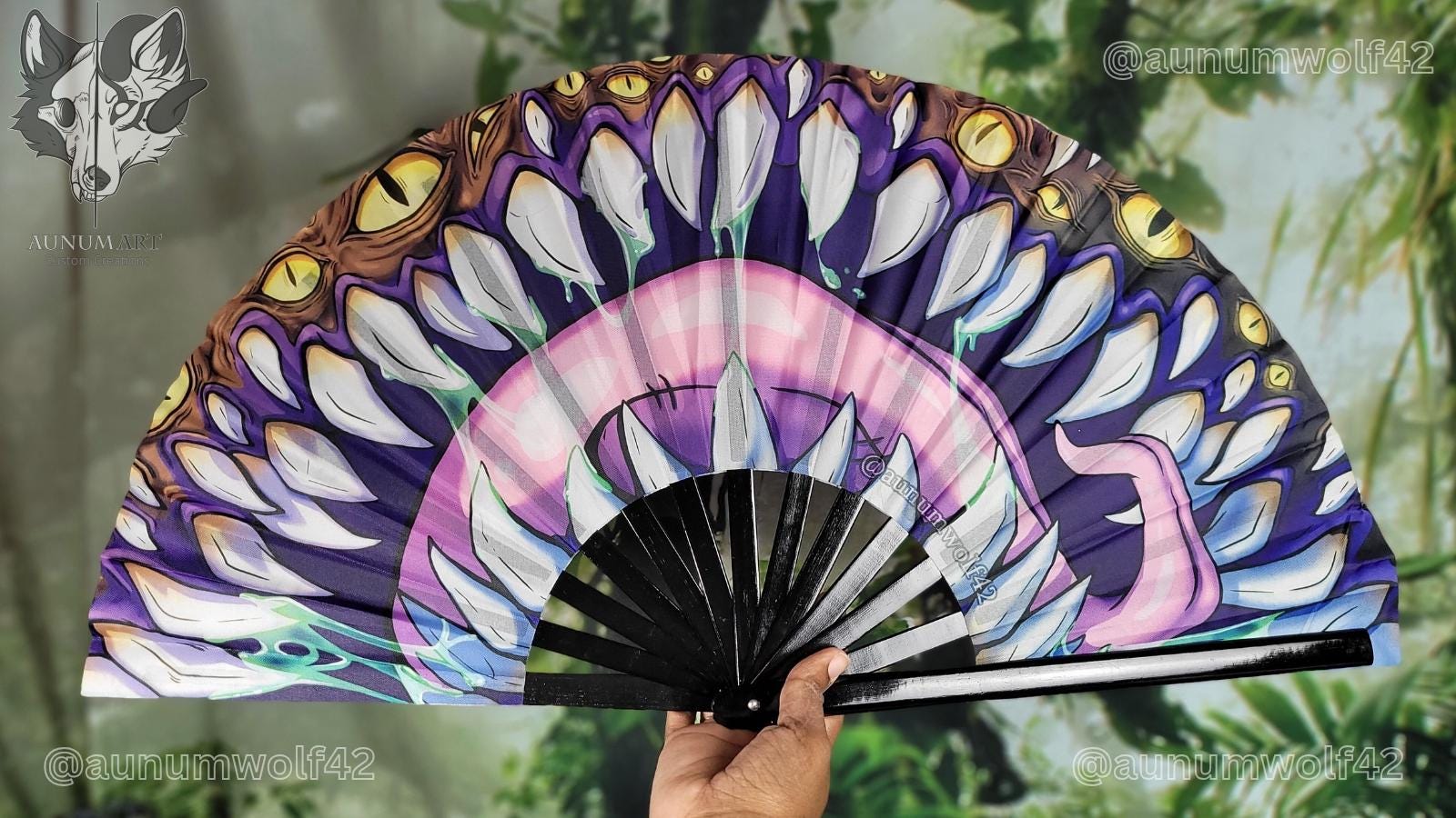 Mimic Clack Fan| Double Sided | Drag Fan | Hand Fan