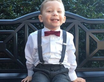 ring bearer outfit burgundy