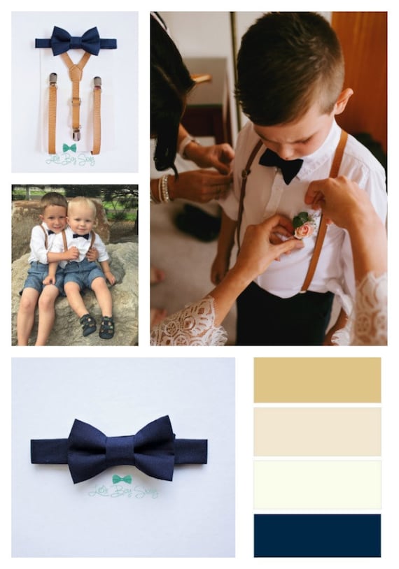 infant suspenders and bow tie outfit