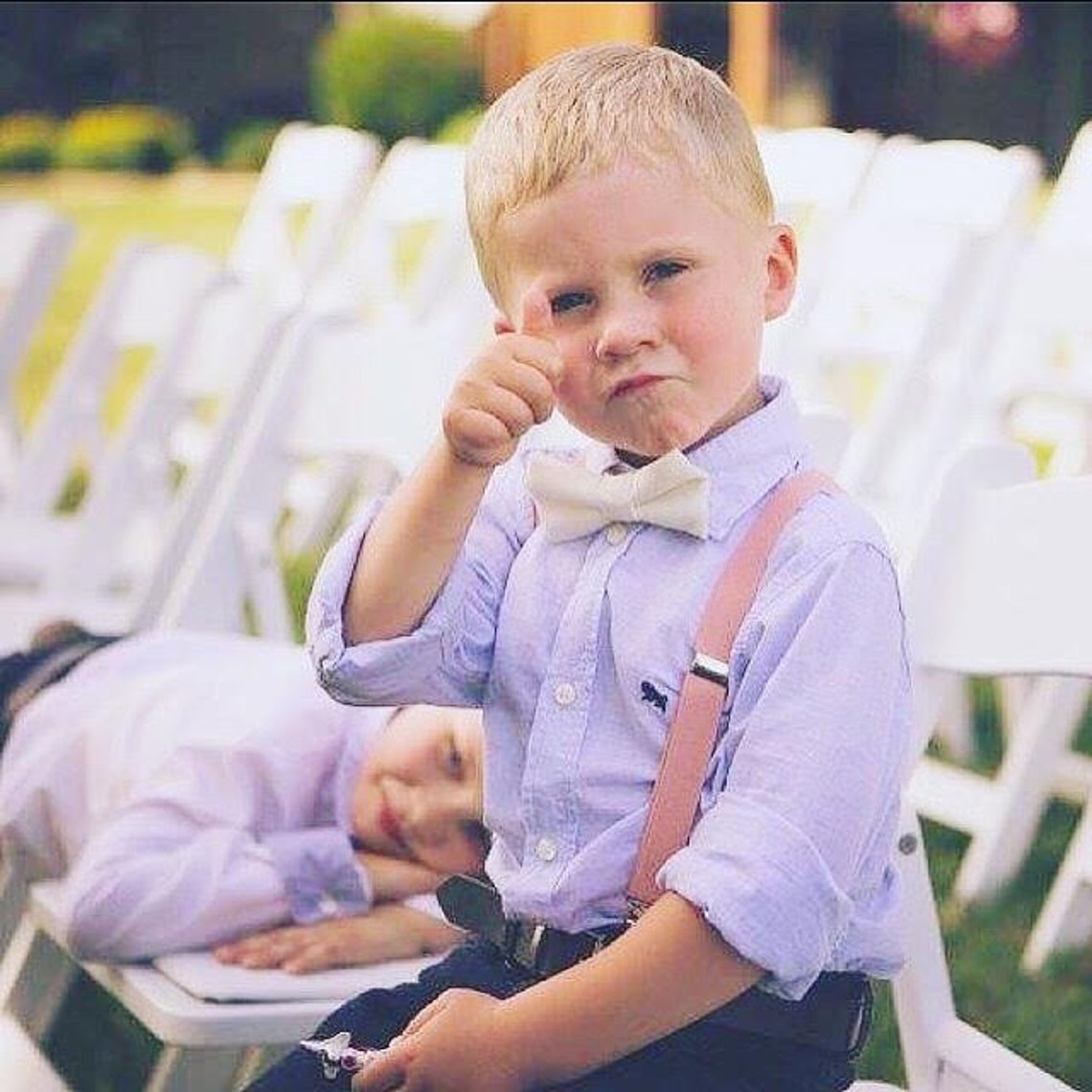 Ivory Bow Tie for Boys Baptism Outfit Christening Outfit Etsy