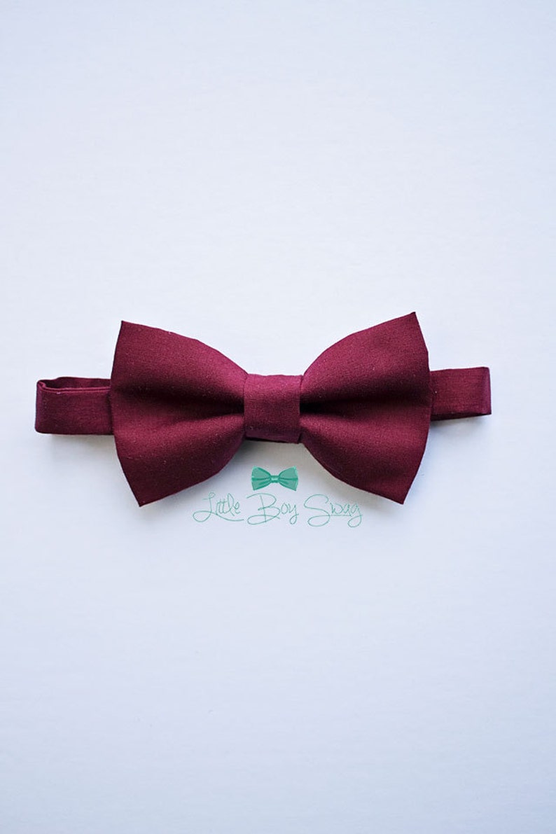 Boys Burgundy Bow Tie Charcoal Suspenders Rustic Wedding Etsy