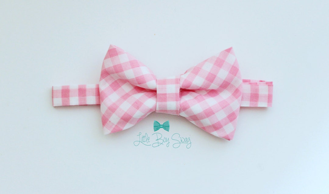Boys Pink Bow Tie Baby Boy Bow Tie Cake Smash Outfit 1st Etsy