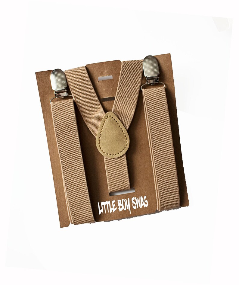 Khaki/tan/beige Toddler Boy Suspenders for Ring Bearer Boys Etsy