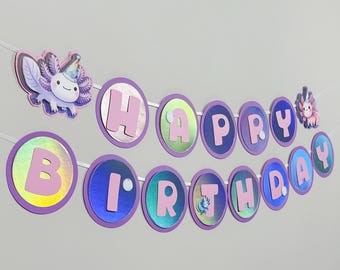 Axolotl Birthday | Axolotl Party Bundle| Axolotl Party Decor | Axolotl Banner ?Axolotl Pool Party | Axolotl cake | Axolotl Bundle (pink)
