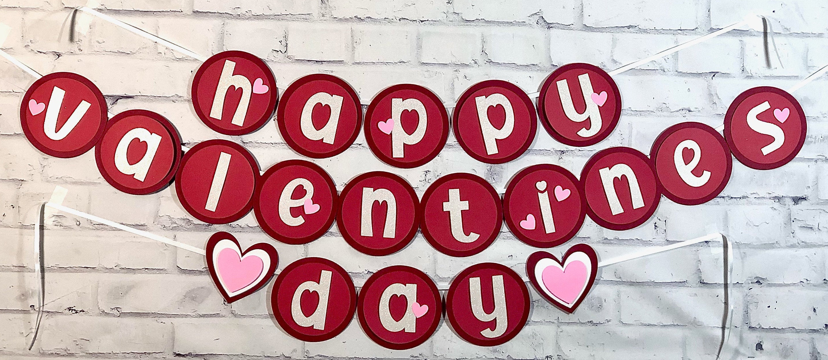 Valentines Day Banner Valentines Day Party Decor Etsy