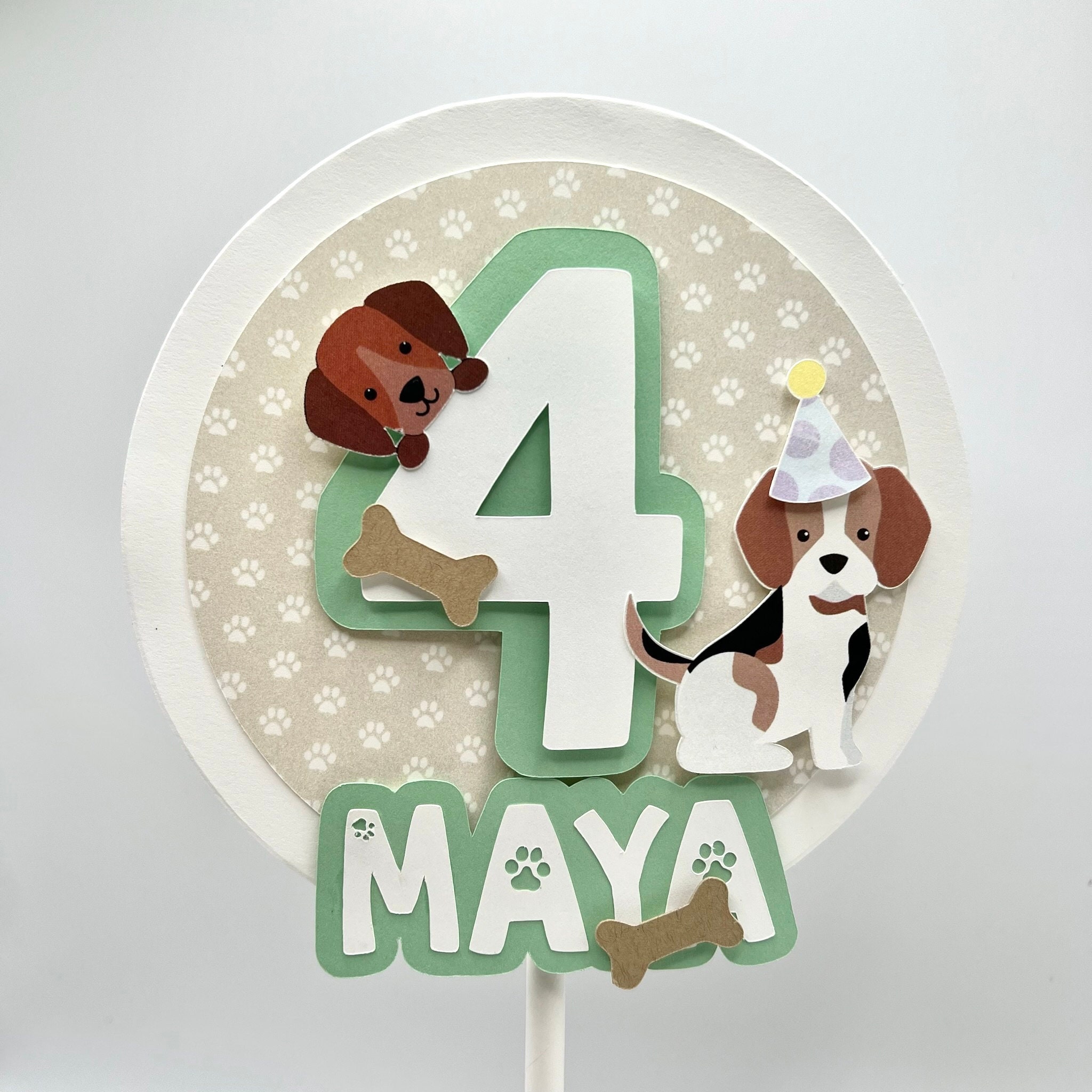Welpe Party Kuchen Topper | Welpenparty | Pawty-Zeit | Hund Geburtstag | Welpe Geburtstag | Welpe Kuchen Topper | Welpen Adoptionsparty | Hundeparty