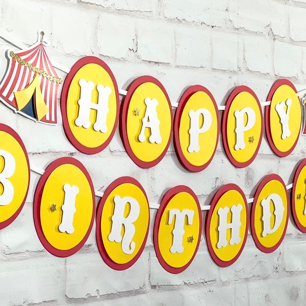 Circus Birthday (Red), Carnival Birthday, Circus Party, Circus Banner, Greatest Show Banner, Circus Bridal Shower, Circus Bachelorette