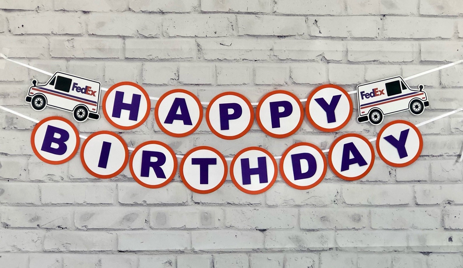 Fedex Banner Fedex Birthday Banner Mailman Banner Fedex Etsy