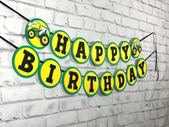 Tractor Banner Tractor Birthday Banner Farm Birthday | Etsy Tractor Banner Tractor Birthday Banner Farm Birthday | Etsy