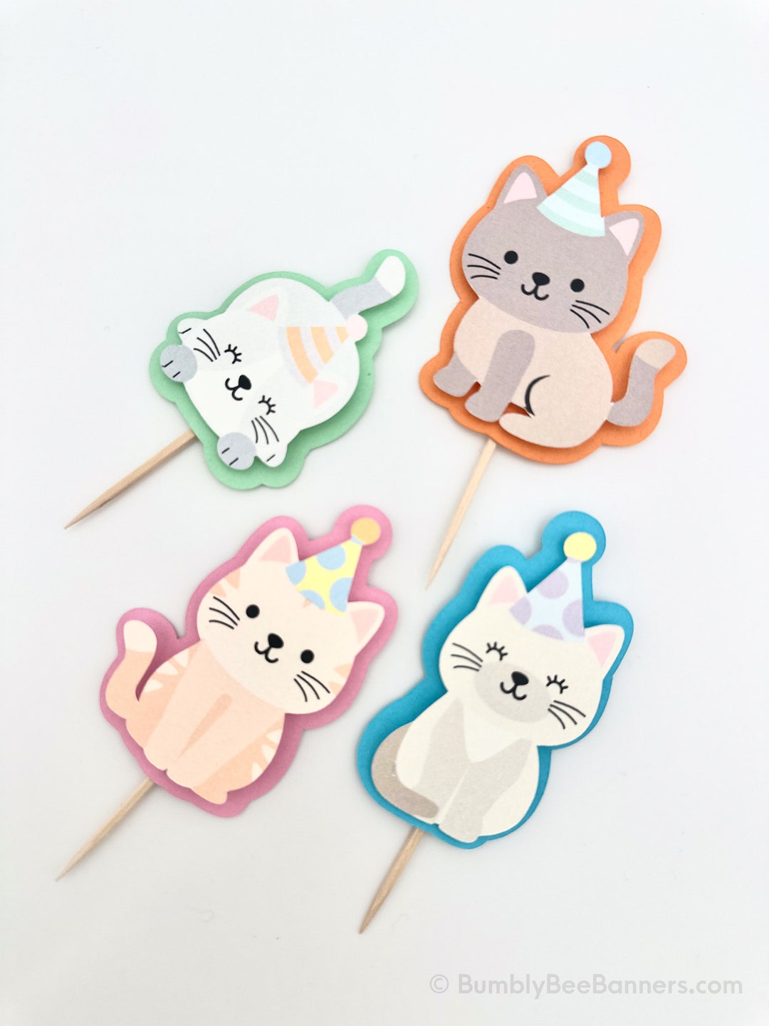 Kitty Party | Cat Cupcake Topper | Pawty Time | Kitty Cat Party | Are You Kitten Me Right Meow ...