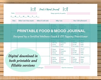 Printable Food & Mood Journal