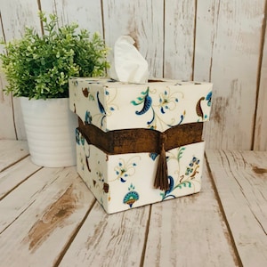 Tissue Box Cover, Tissue Box Holder, Decorative Tissue Box Cover, Cubic tissue Box, Fabric Tissue Box Cover, Tissue Holder, Tissue Cover