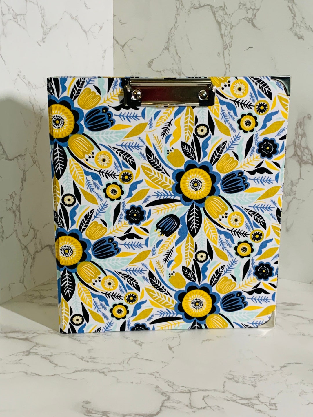 Ring Binder, Portfolio, 3ring Binder With Padfolio, Floral Binder