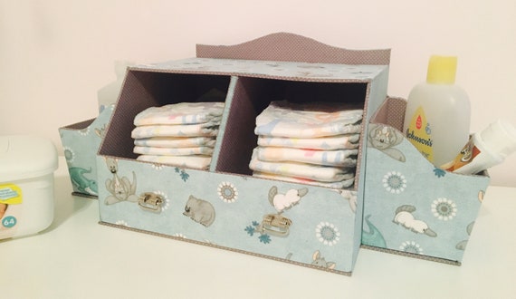 Dresser Top Diaper Depot Diaper Storage Diapers Holder Etsy